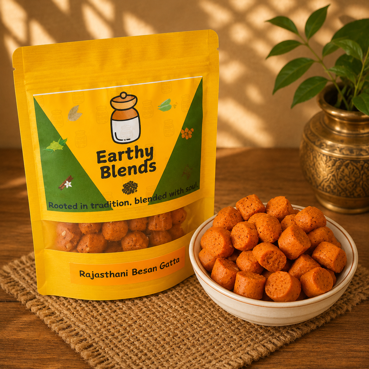 Rajasthani Besan Gatta - 250g - SweeDesi