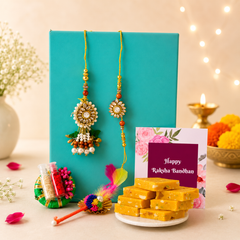 Bandhan Bhai-Bhabhi Rakhi Hamper 3 - SweeDesi