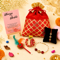 Bandhan Kalangi Rakhi Set - SweeDesi
