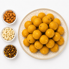 Sugar Free Besan Dry Fruit Laddu - 500gm - SweeDesi