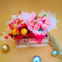 Chocolate Flower Bouquet Pink