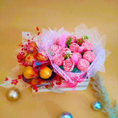 Chocolate Flower Bouquet Pink - SweeDesi