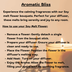 Soy Wax Flower Bouquet Blue