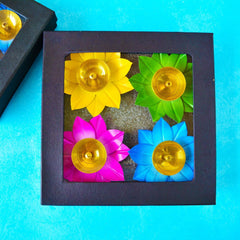 Brass Multicolor Diya available online at SweeDesi