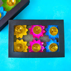 Brass Multicolor Diya