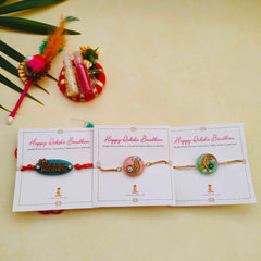 Bandhan Rakhi Set of 3 - SweeDesi