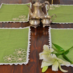 Jute Table Mat - Green