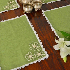 Jute Table Mat - Green