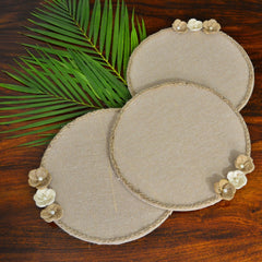 Jute Table Placement available online at SweeDesi