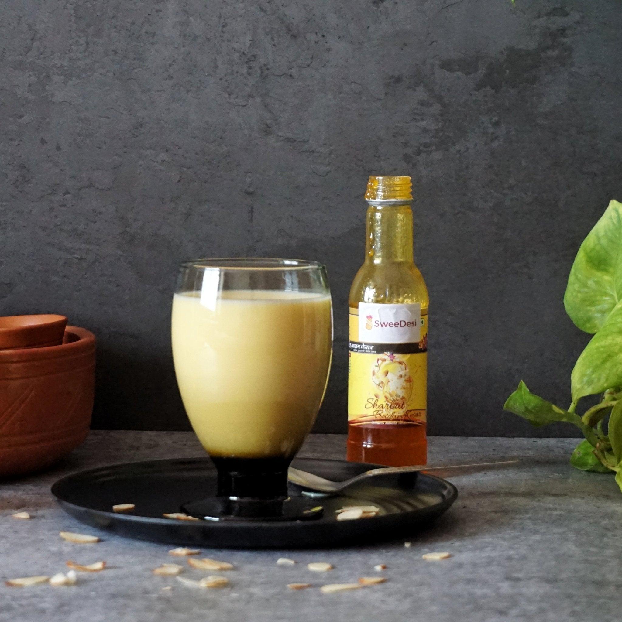 Kesar Badam Sharbat available online at SweeDesi