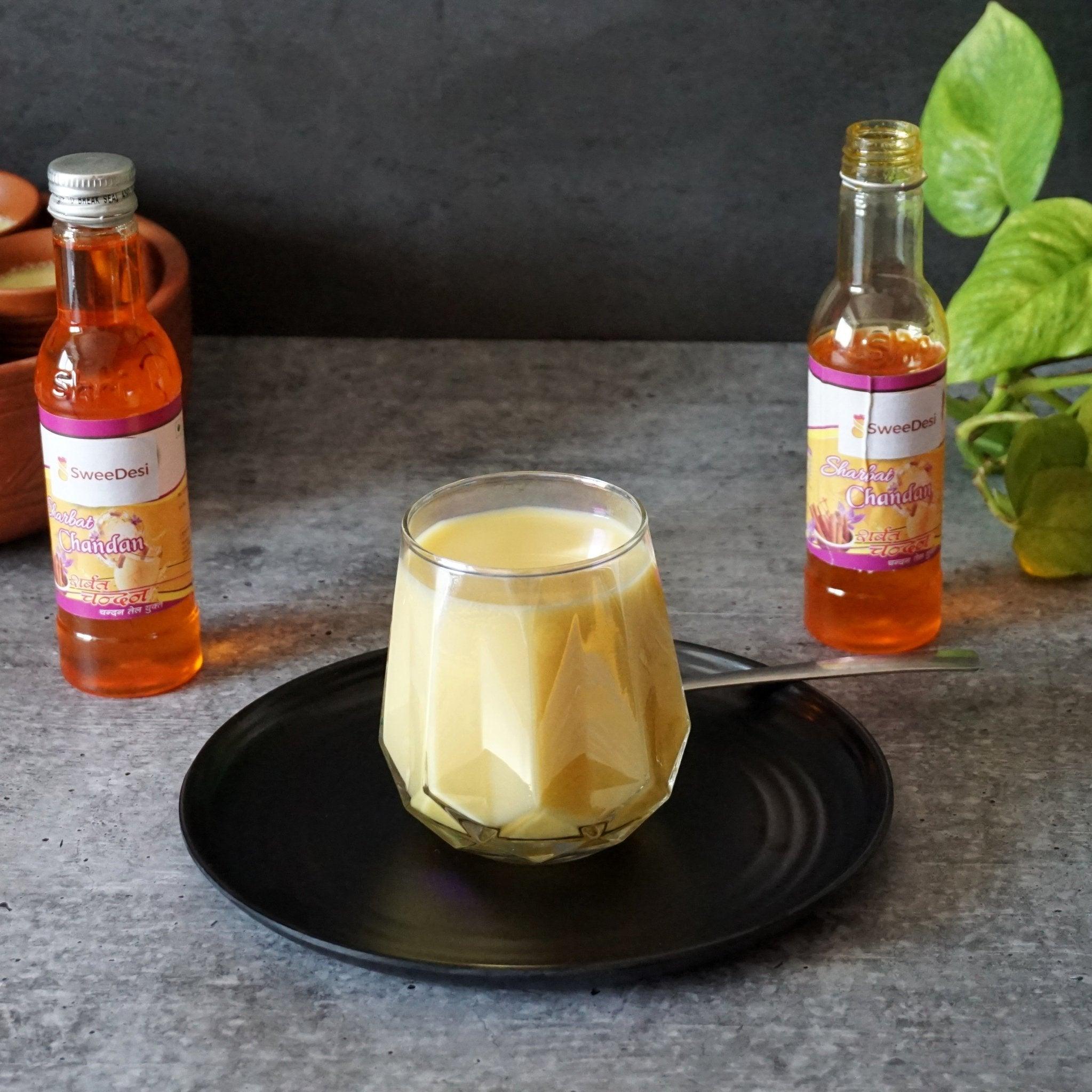 Kesar Chandan Sharbat available online at SweeDesi