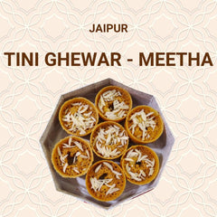 Tini Meetha Ghewar - 7Pc available online at SweeDesi