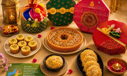 Celebrate Teej & Sawan with Authentic Ghewar from SweeDesi: A Sweet Tradition Delivered Across India - SweeDesi