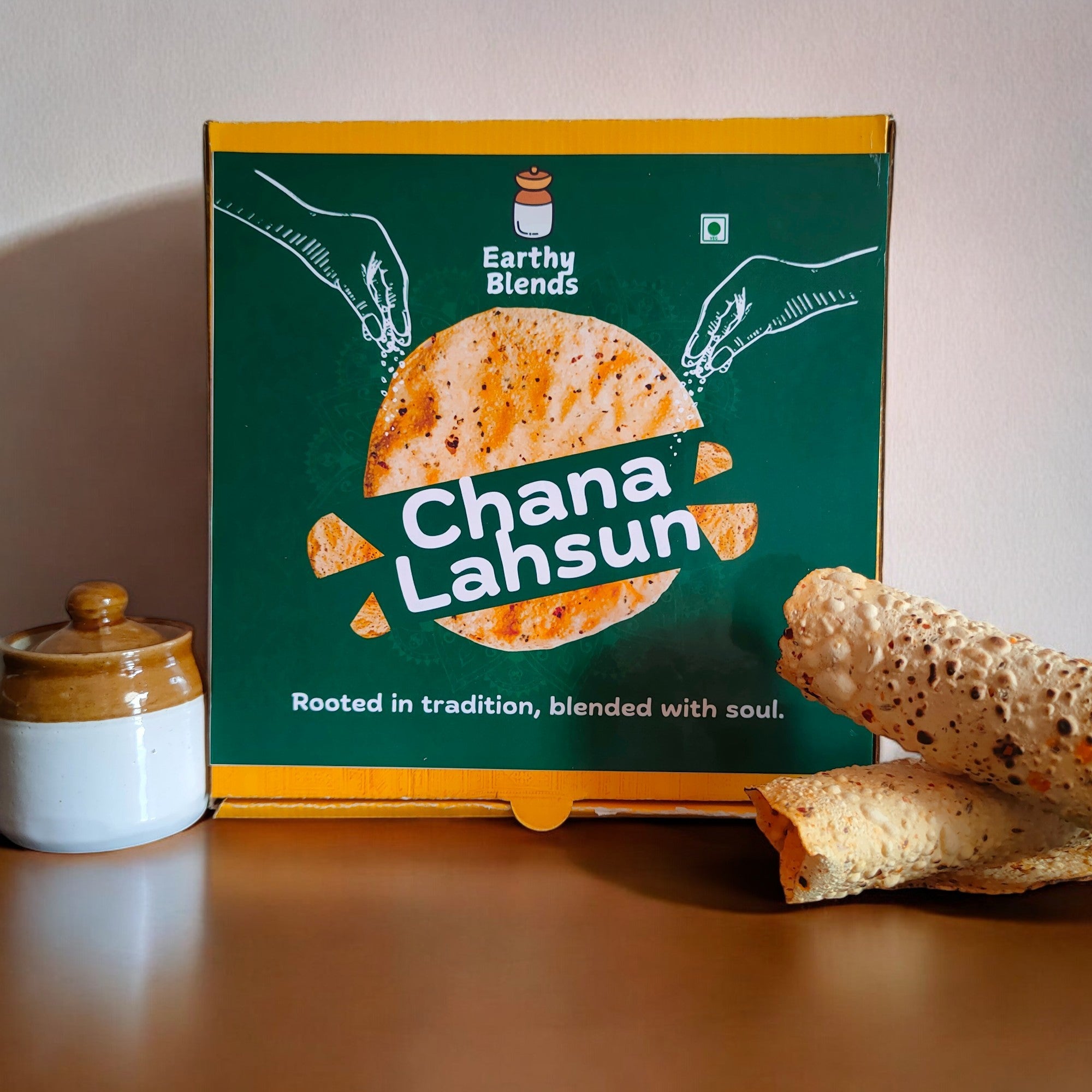 Chana Lahsun Papad - SweeDesi