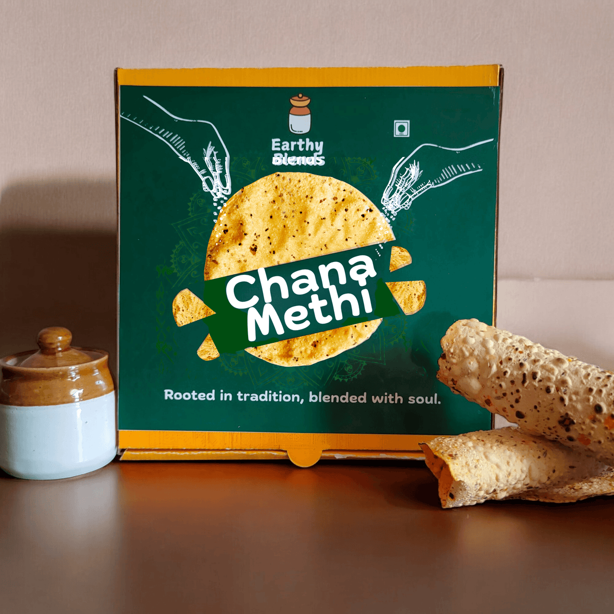 Chana Methi Papad - SweeDesi