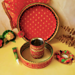 Karwa Chauth Red Set
