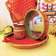 Karwa Chauth Red Set
