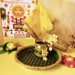 Karwa Chauth Green Set