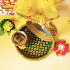 Karwa Chauth Green Set