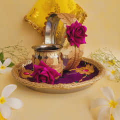 Karwa Chauth Purple Set