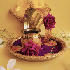 Karwa Chauth Purple Set