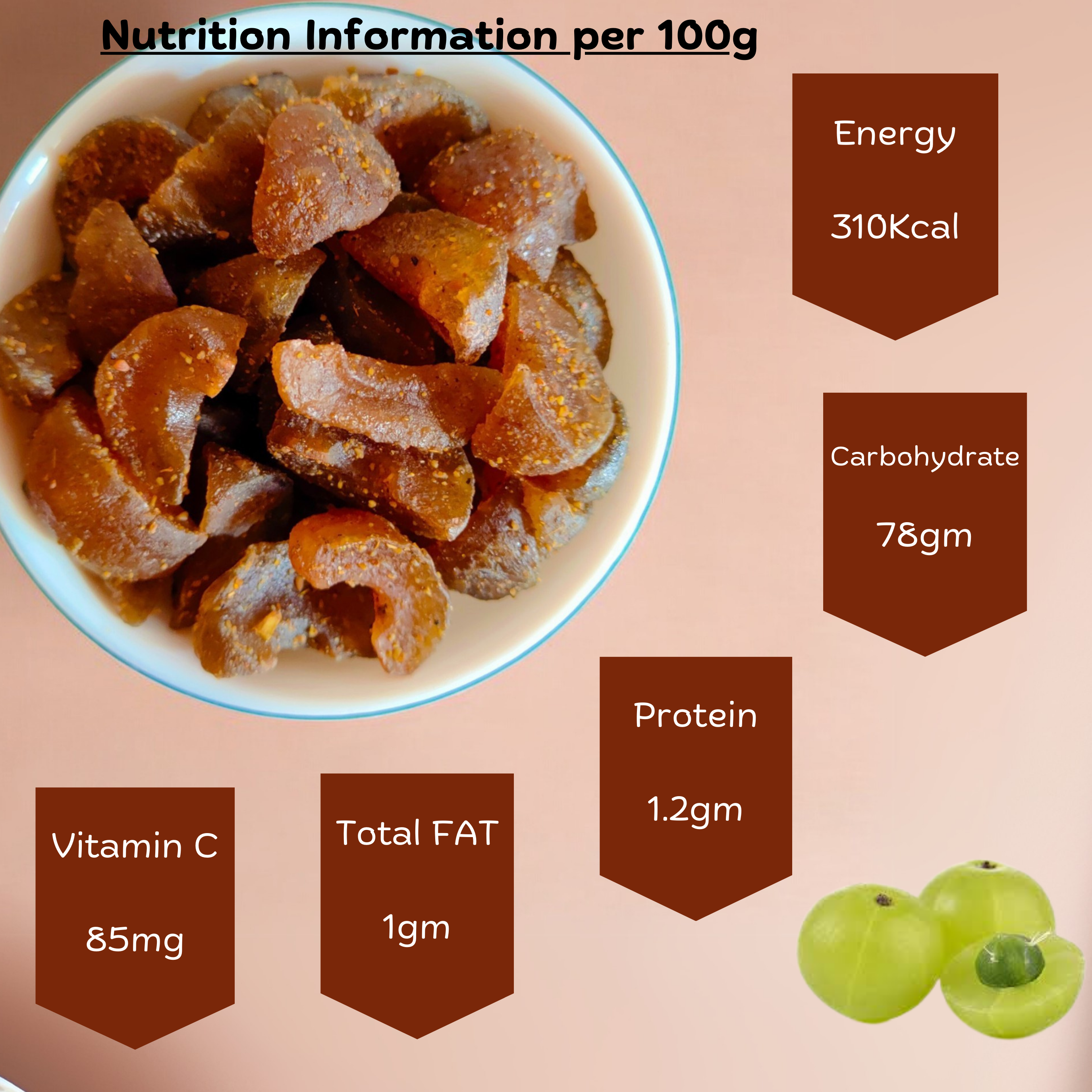 Ginger Amla Candy - SweeDesi