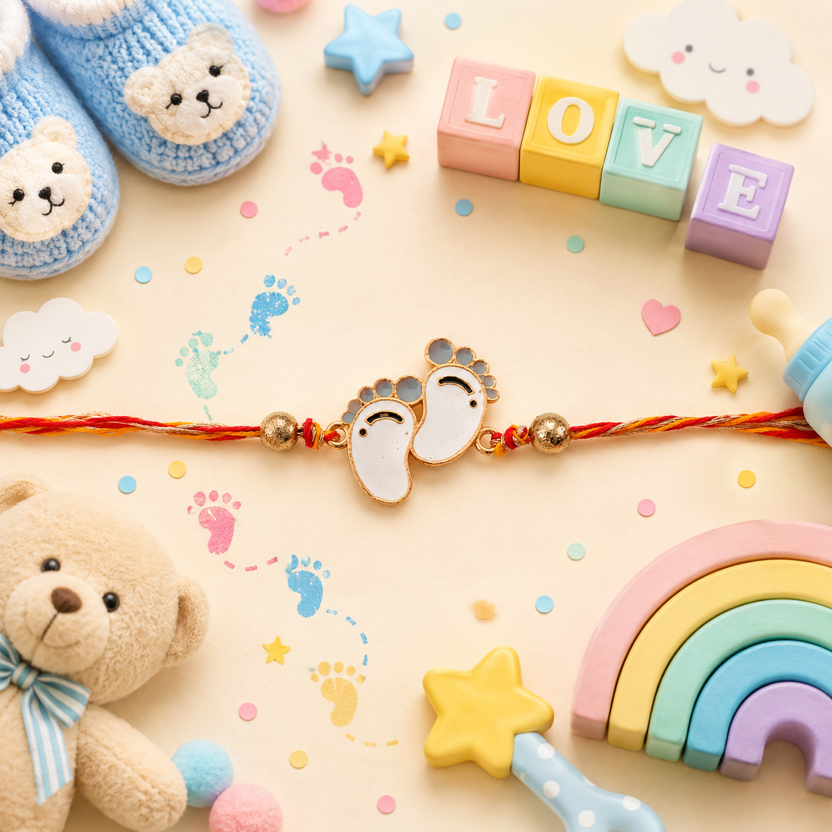 Kids Little Steps Rakhi Set - SweeDesi