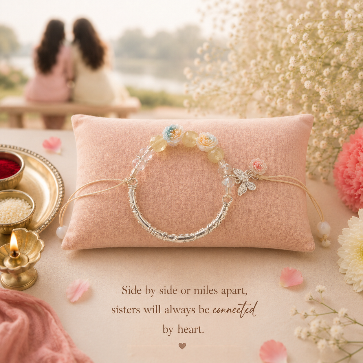 Bloom & Flutter Rakhi - SweeDesi