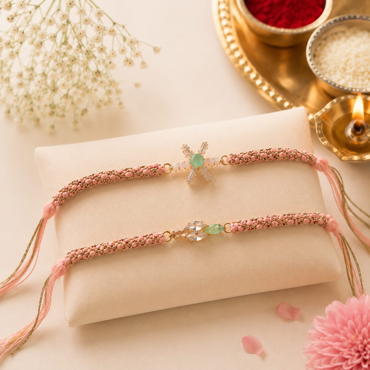 Bandhan Blooming Bond Rakhi - SweeDesi