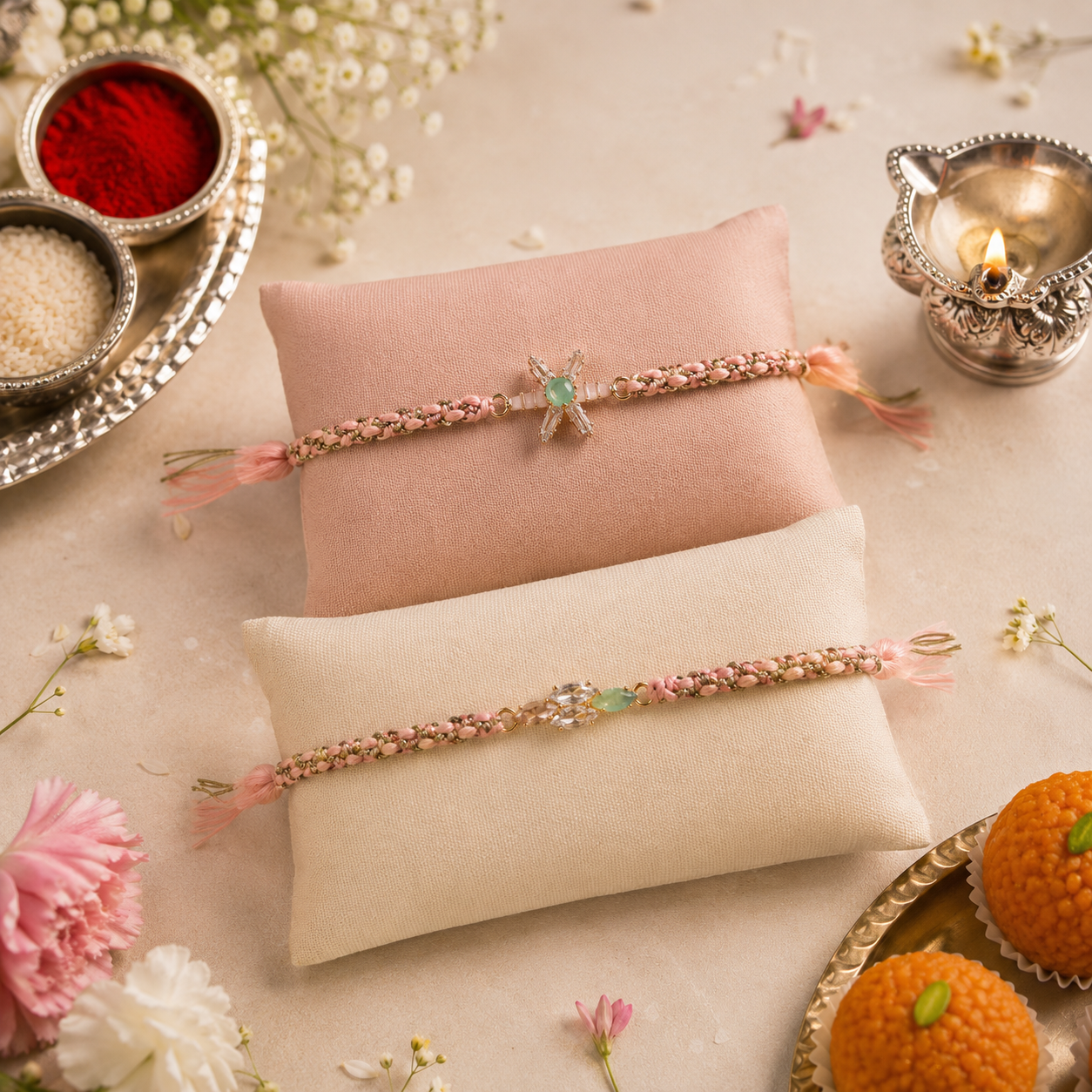 Bandhan Blooming Bond Rakhi - SweeDesi
