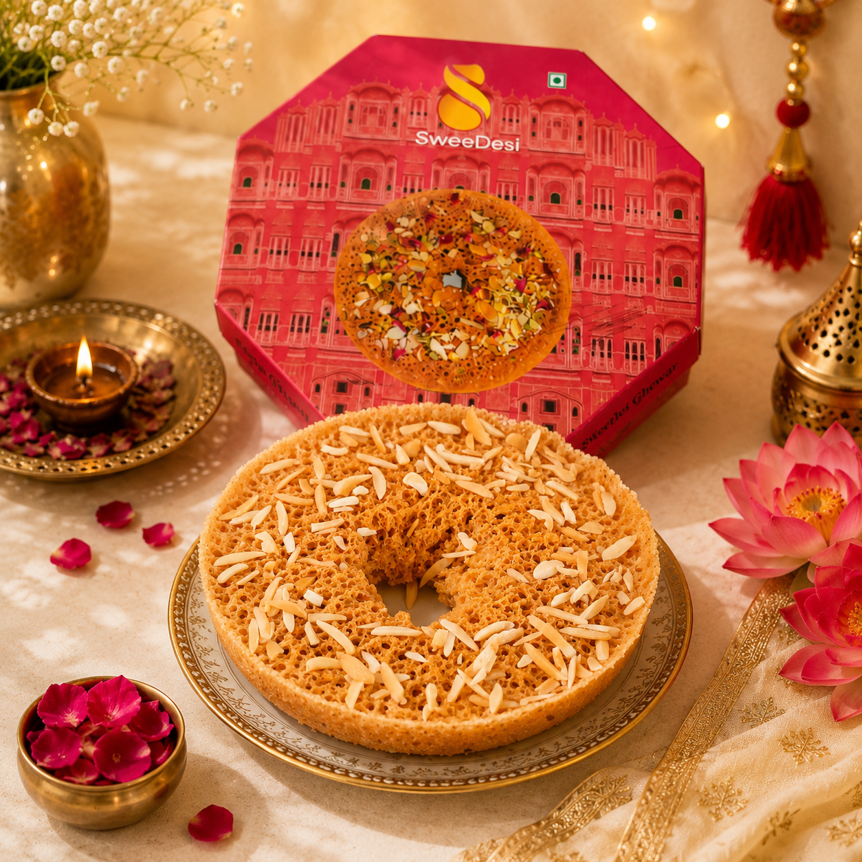Meetha Ghewar - 1Pc - SweeDesi