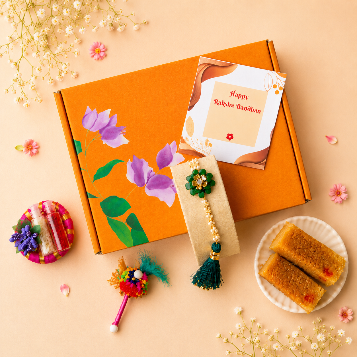 Bandhan Rakhi Hamper 16 - Soul Sister - SweeDesi