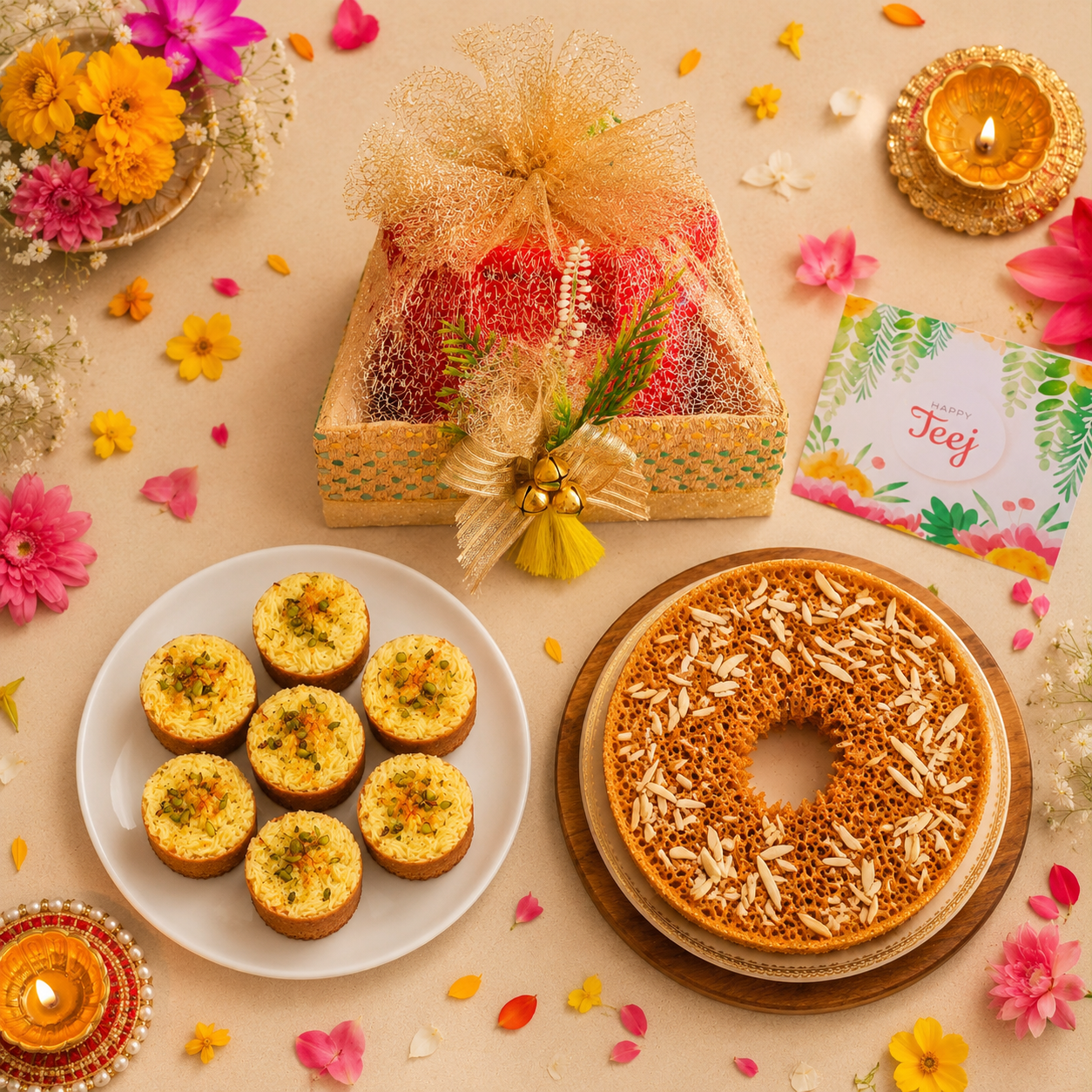 Majestic Teej Hamper - SweeDesi