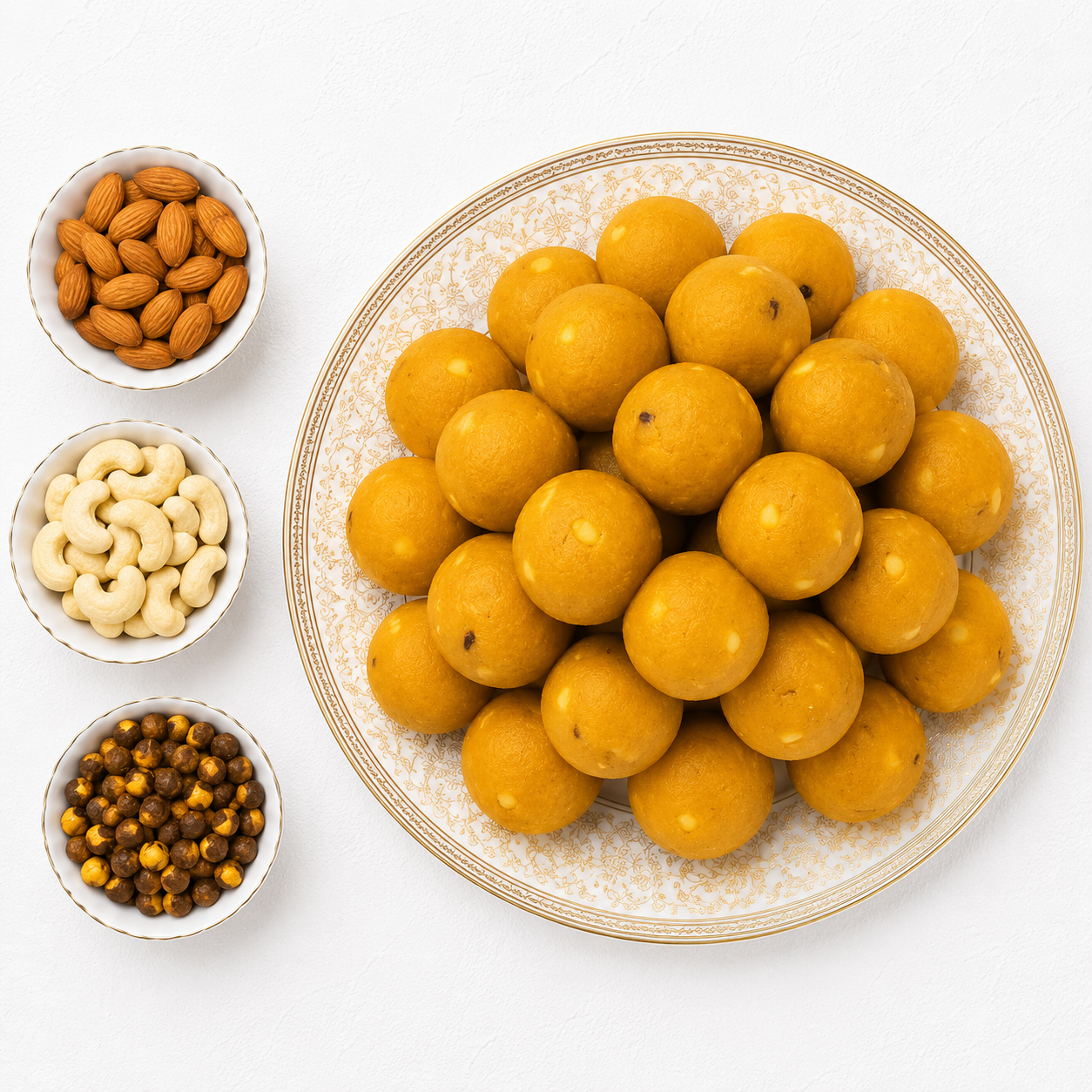 Sugar Free Besan Dry Fruit Laddu - 500gm - SweeDesi