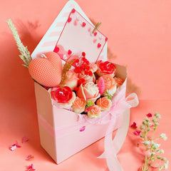    Scented Soy Wax Flower Envelope Bouquet available online at SweeDesi
