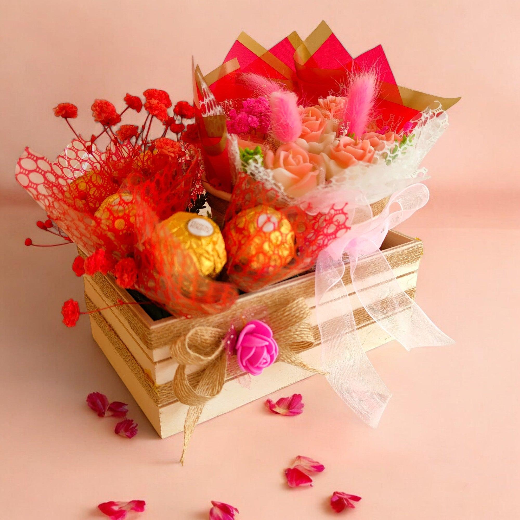    Chocolate Flower Bouquet Classic available online at SweeDesi