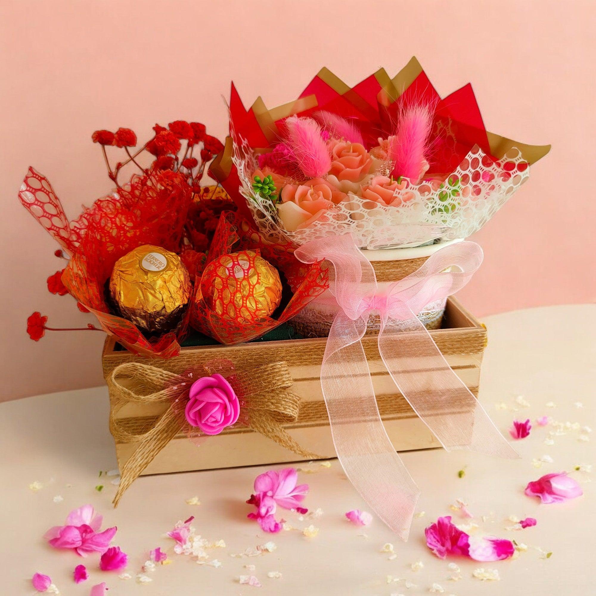    Chocolate Flower Bouquet Classic available online at SweeDesi