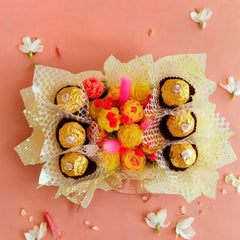    Chocolate Flower Bouquet Elegant available online at SweeDesi