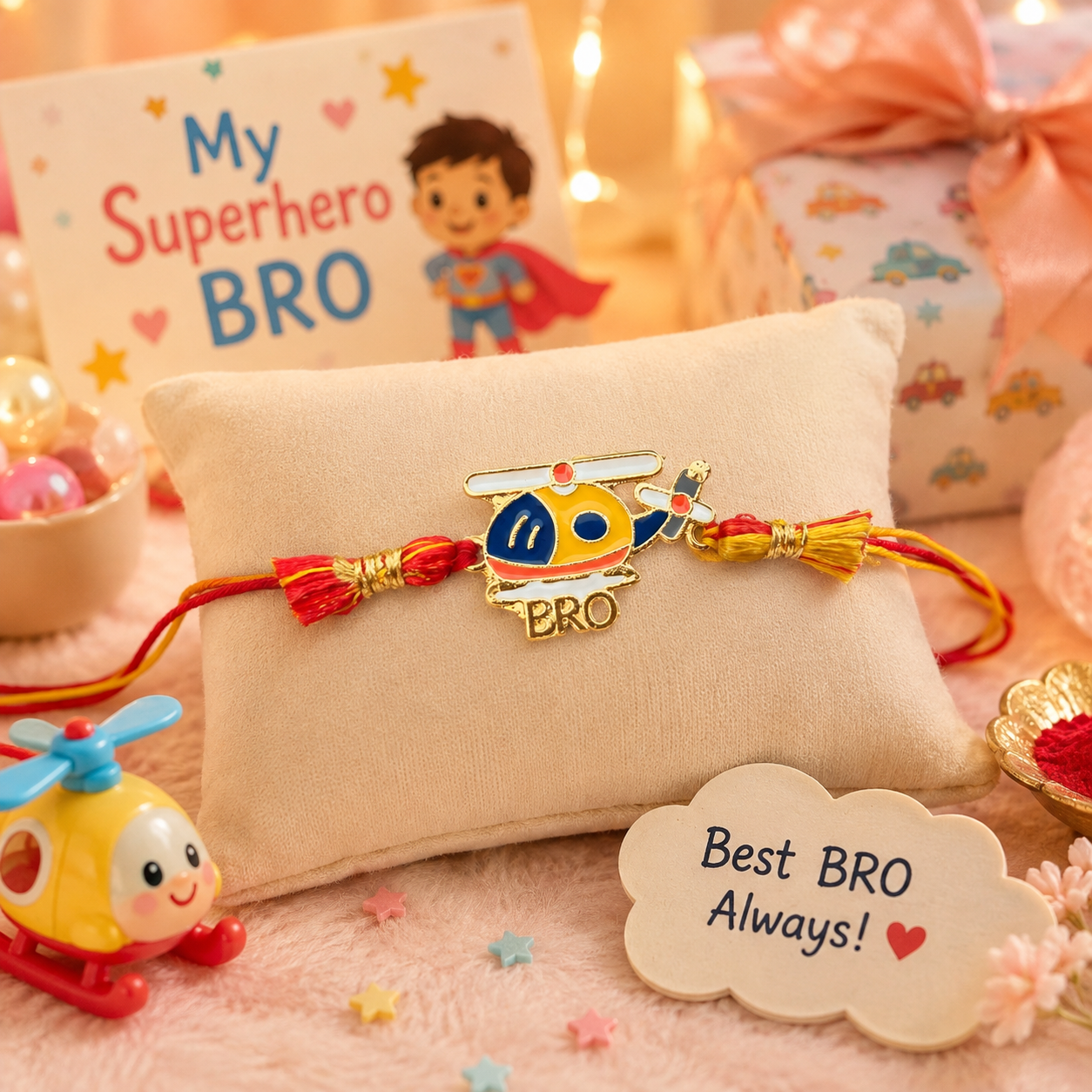Kids Helicopter Rakhi - SweeDesi