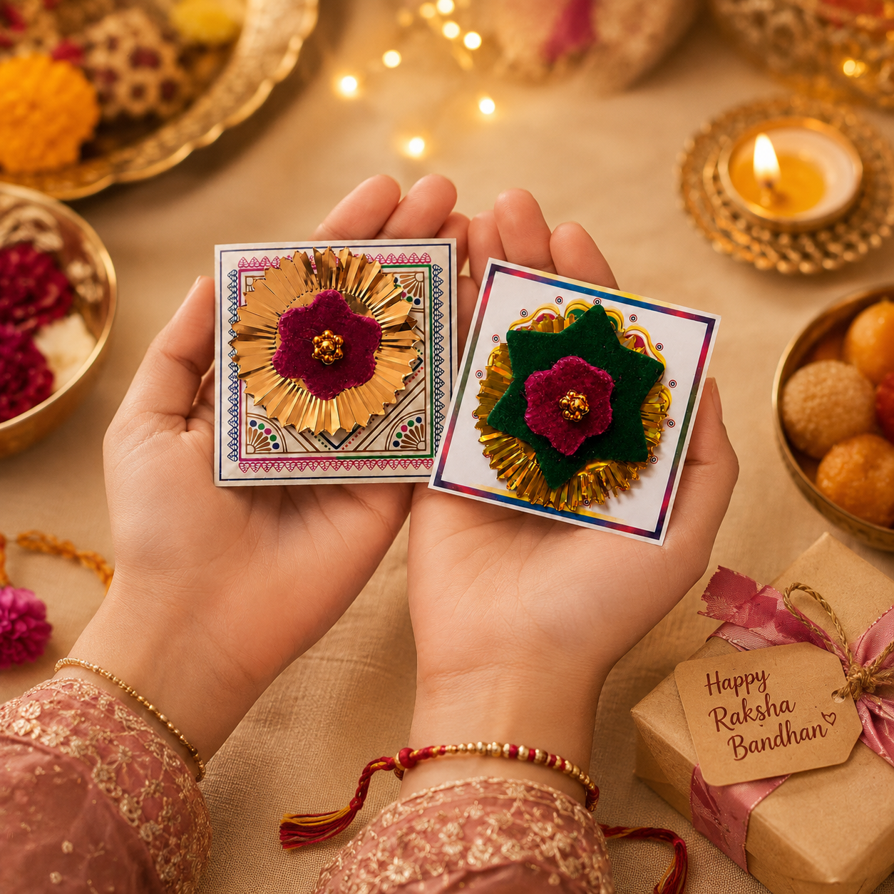 Nostalgic 90s Rakhi Set - SweeDesi