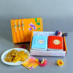    Bandhan Rakhi Hamper 36 available online at SweeDesi