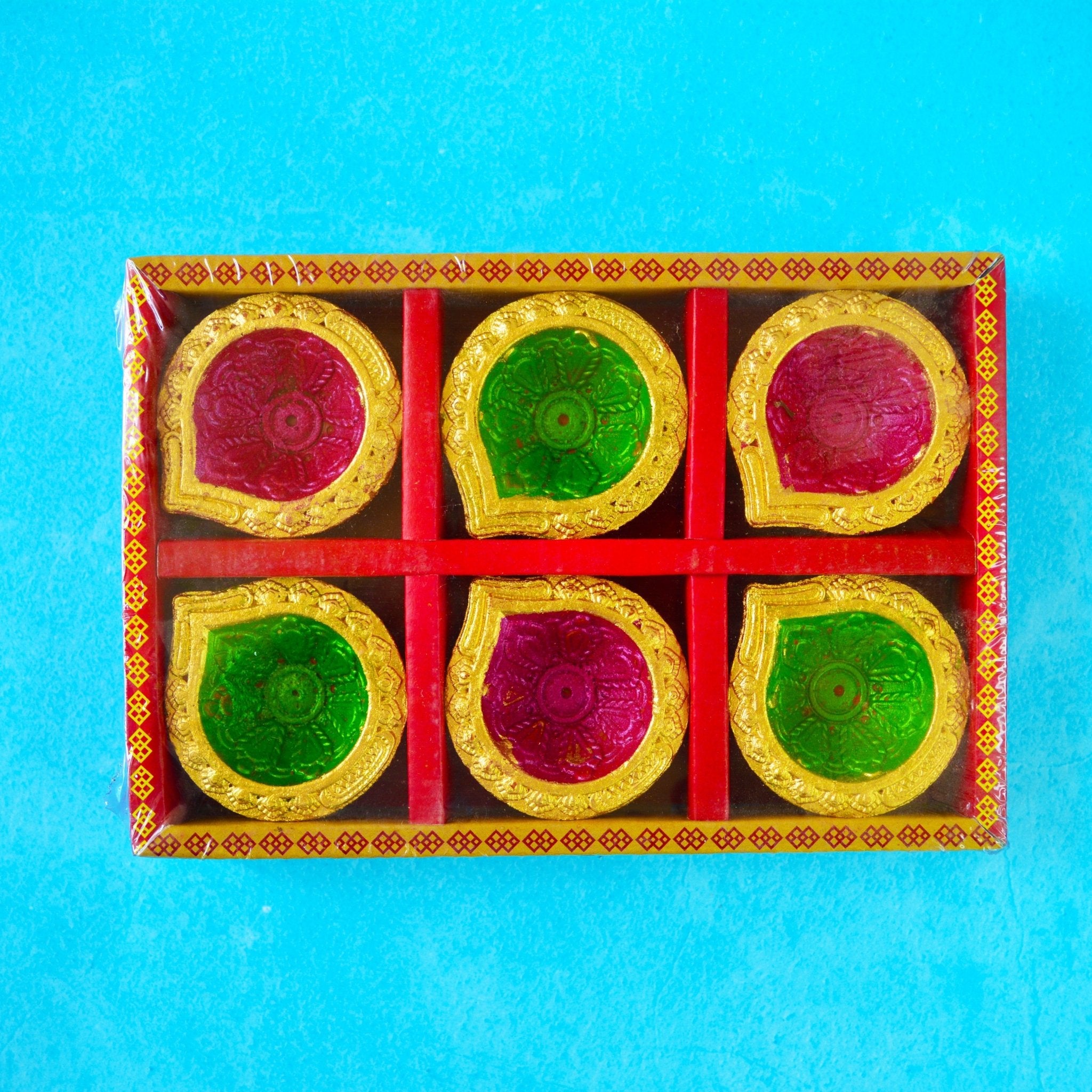 Decorative Clay Diya - SweeDesi