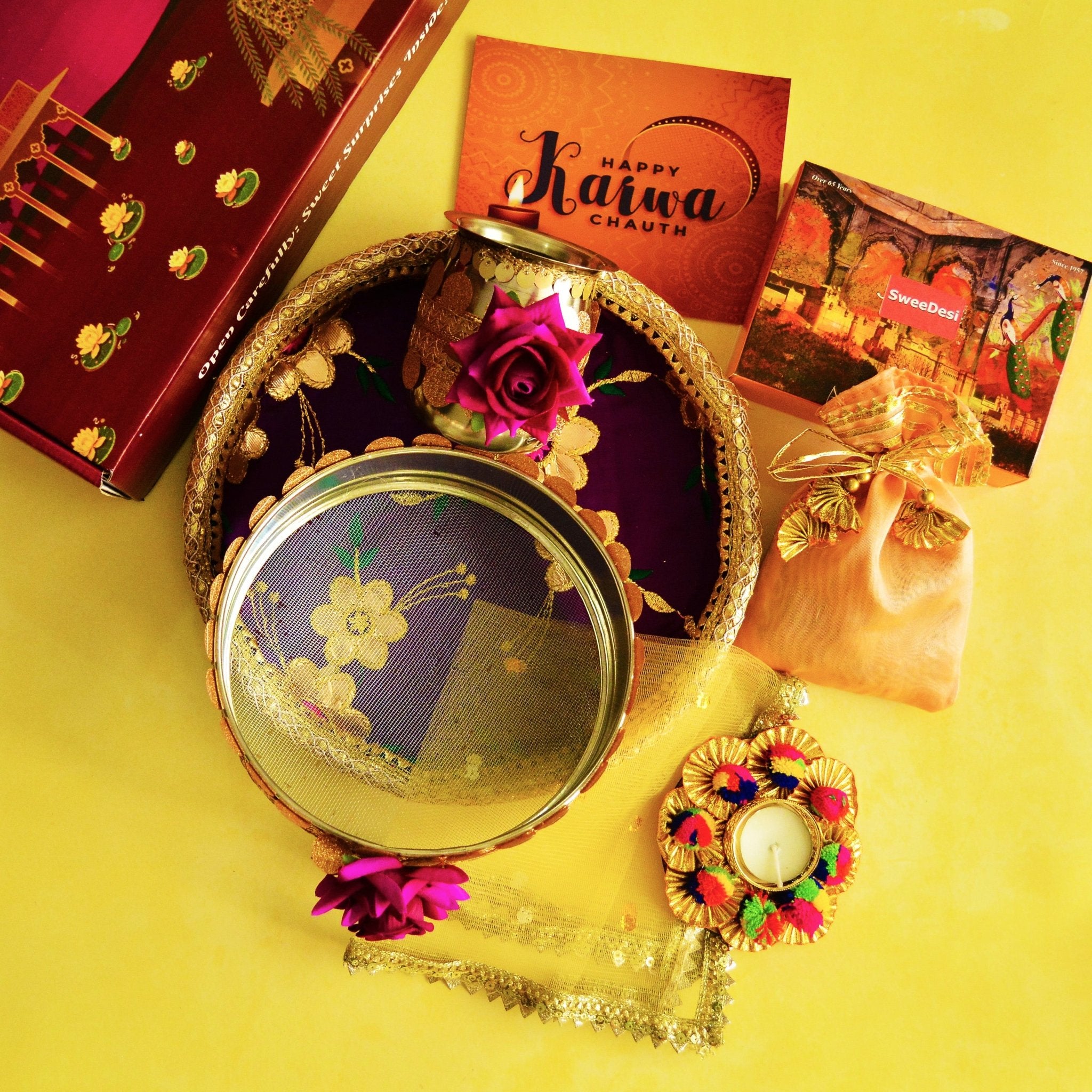 Karwa Chauth Purple Set - SweeDesi