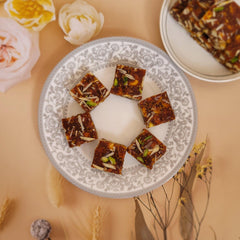    Anjeer Dryfruit Barfi - 400gm available online at SweeDesi