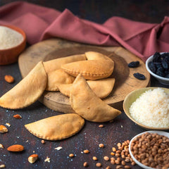    Baked Gujiya available online at SweeDesi