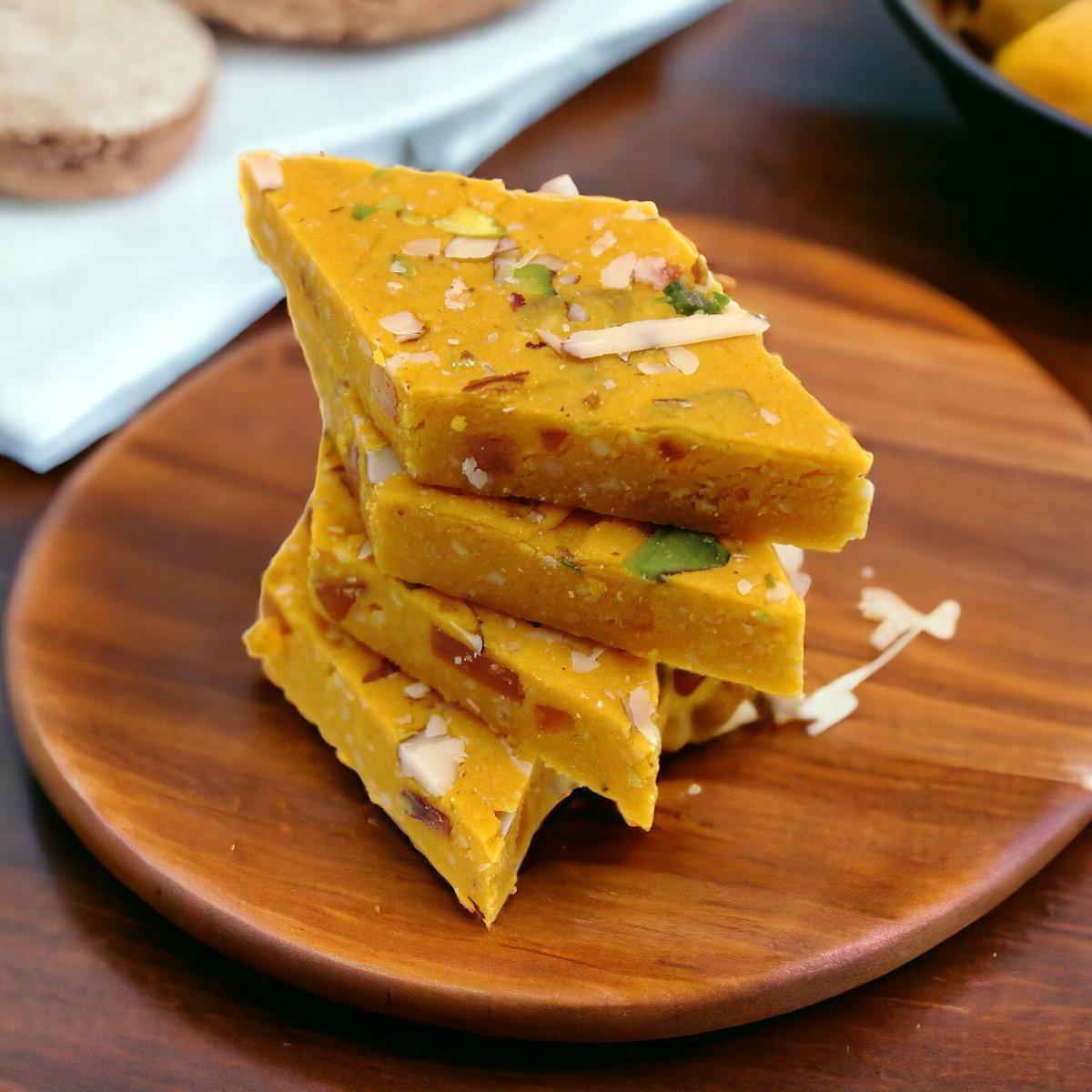    Mango Kaju Katli - 400gm available online at SweeDesi