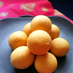    Moong Laddu - 500gm available online at SweeDesi