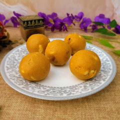    Sugar Free Besan Dry Fruit Laddu - 500gm available online at SweeDesi