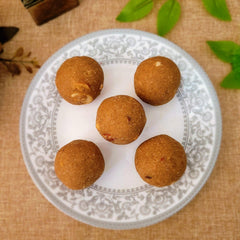    SugarFree Mewa Aata Laddu - 500gm available online at SweeDesi