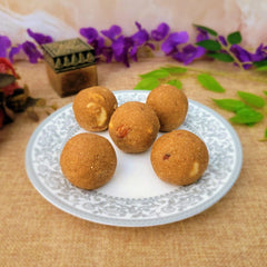    SugarFree Mewa Aata Laddu - 500gm available online at SweeDesi